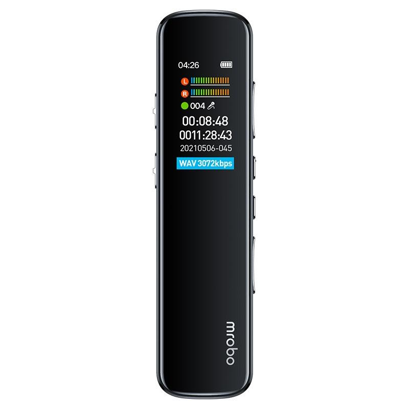 Dictaphone Enregistreur Numérique HD 0.96 Pouces 16GB Réduction de Bruit 3D Lecteur de Musique
